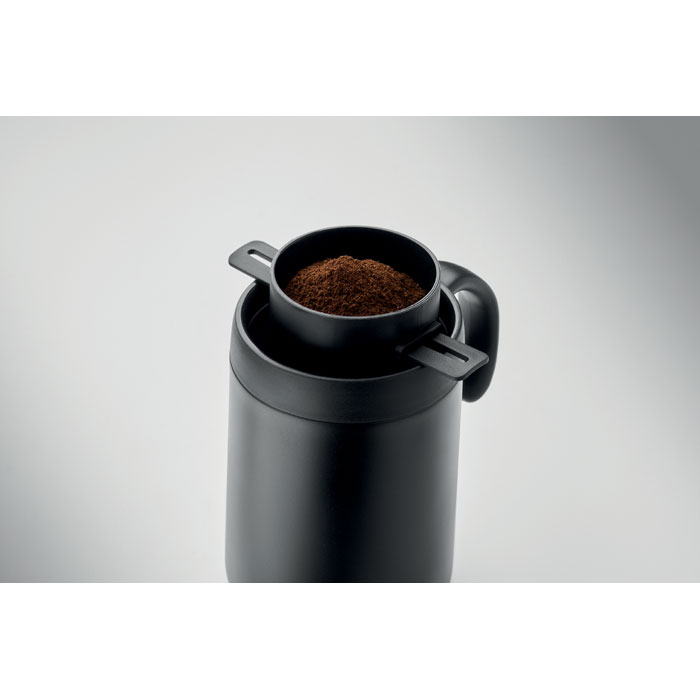 Doppelwandiger Becher & Filter CAFETITO Schwarz 5 Doppelwandiger Becher & Filter CAFETITO Schwarz – Bild 3