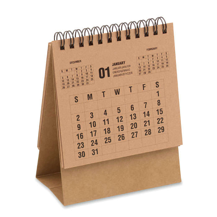 4-Jahres-Tischkalender YEARS Beige 4 4-Jahres-Tischkalender YEARS Beige – Bild 2