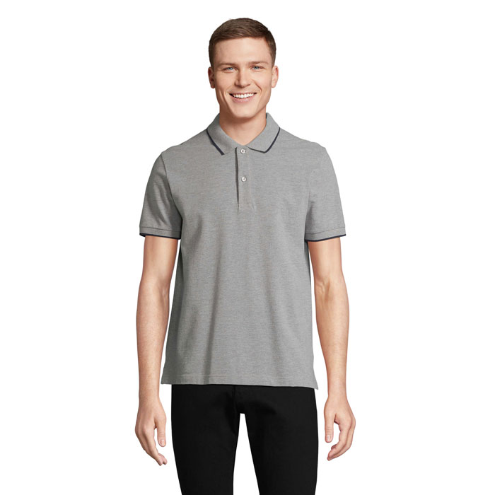 Grey Melange/ French Navy