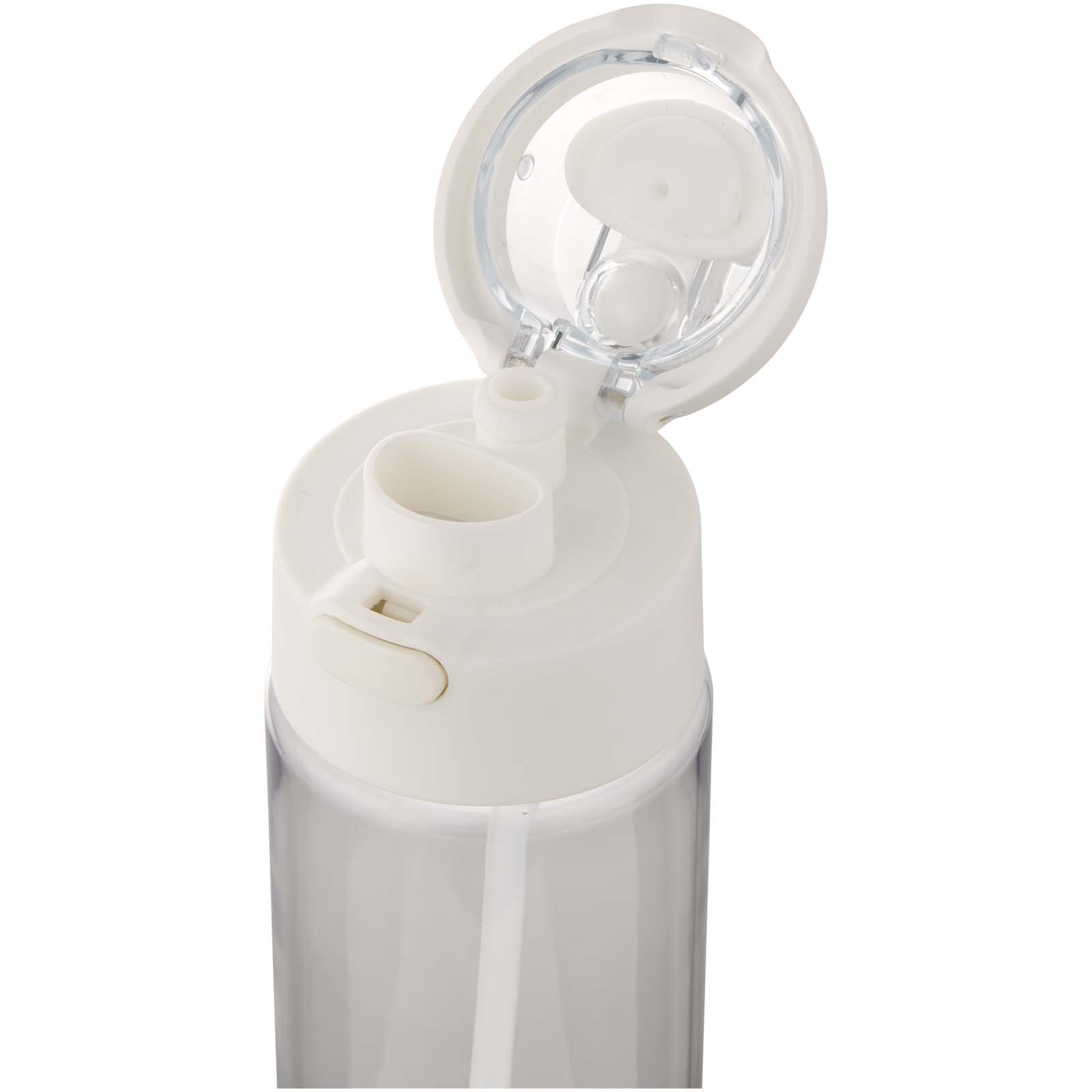 Theron 700 ml RCS-Wasserflasche aus recyceltem Kunststoff mit Multifunktionsdeckel und Klappstrohhalm 7 Theron 700 ml RCS-Wasserflasche aus recyceltem Kunststoff mit Multifunktionsdeckel und Klappstrohhalm – Bild 5