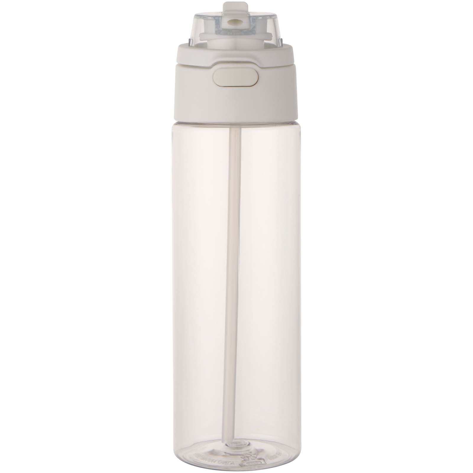 Theron 700 ml RCS-Wasserflasche aus recyceltem Kunststoff mit Multifunktionsdeckel und Klappstrohhalm 4 Theron 700 ml RCS-Wasserflasche aus recyceltem Kunststoff mit Multifunktionsdeckel und Klappstrohhalm – Bild 2