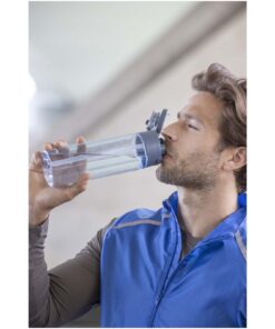 Theron 700 ml RCS-Wasserflasche aus recyceltem Kunststoff mit Multifunktionsdeckel und Klappstrohhalm 17 Theron 700 ml RCS-Wasserflasche aus recyceltem Kunststoff mit Multifunktionsdeckel und Klappstrohhalm – Bild 7