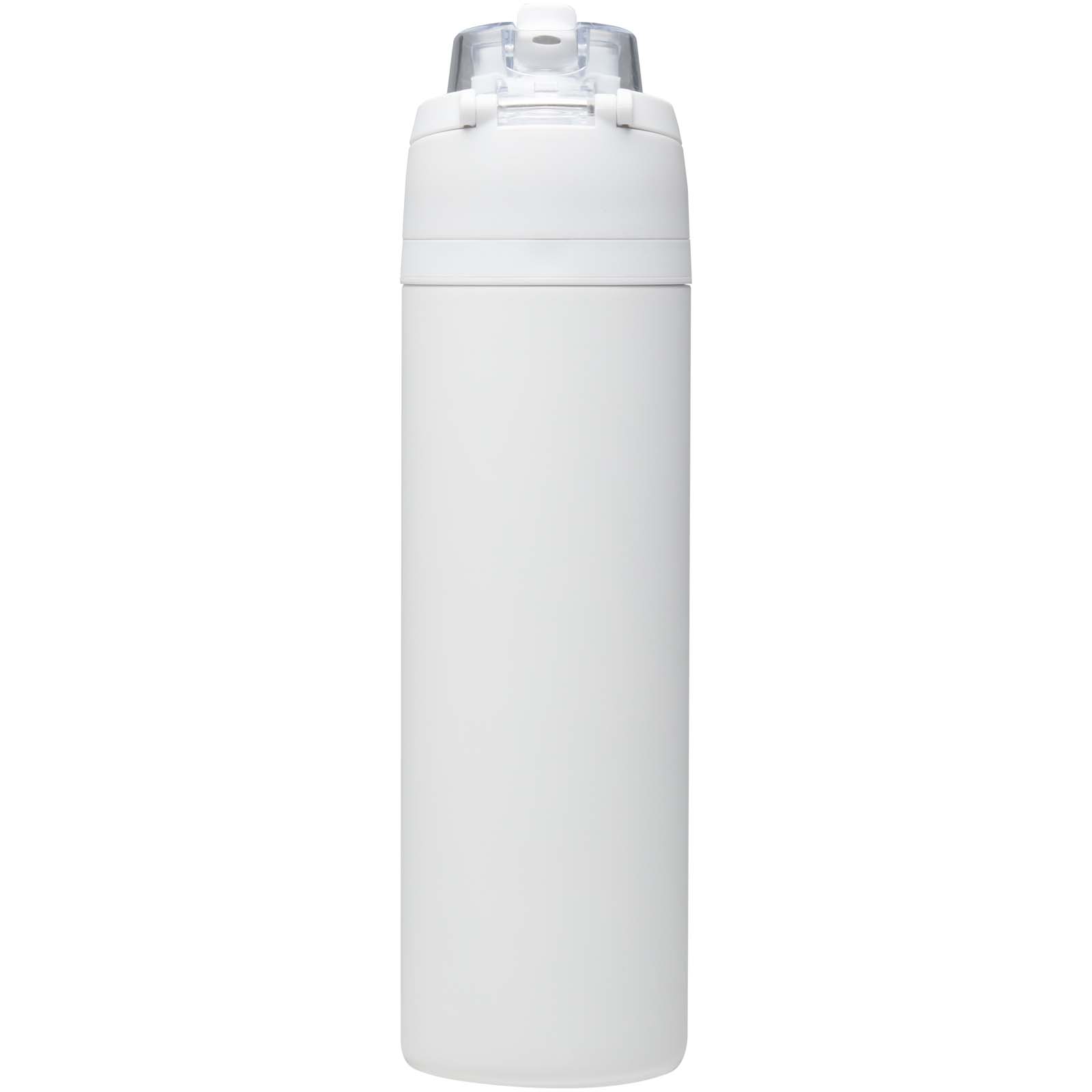Theron 800 ml RCS-Wasserflasche aus recyceltem, einwandigem Edelstahl mit Multifunktionsdeckel und Klappstrohhalm 5 Theron 800 ml RCS-Wasserflasche aus recyceltem, einwandigem Edelstahl mit Multifunktionsdeckel und Klappstrohhalm – Bild 3