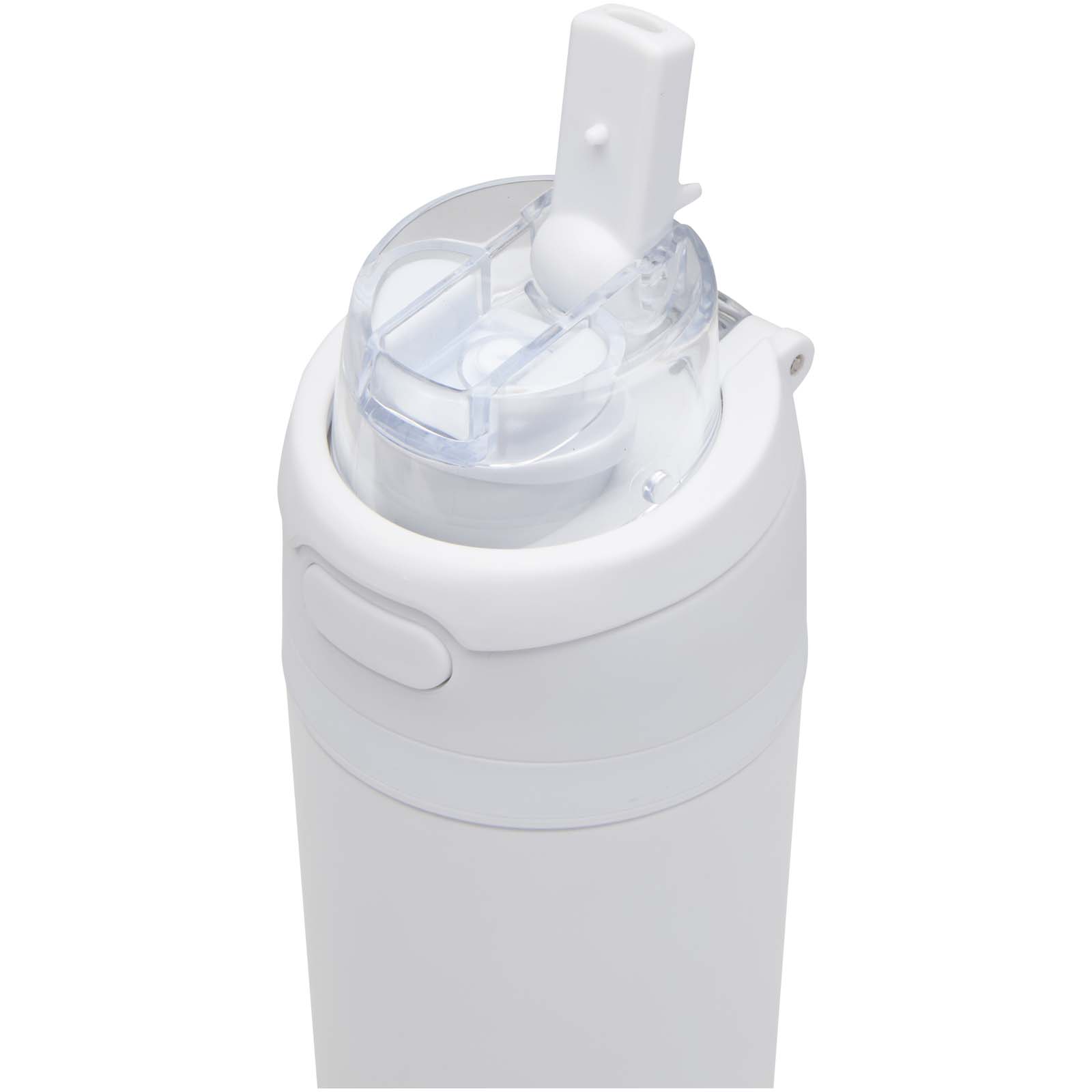 Theron 800 ml RCS-Wasserflasche aus recyceltem, einwandigem Edelstahl mit Multifunktionsdeckel und Klappstrohhalm 8 Theron 800 ml RCS-Wasserflasche aus recyceltem, einwandigem Edelstahl mit Multifunktionsdeckel und Klappstrohhalm – Bild 6
