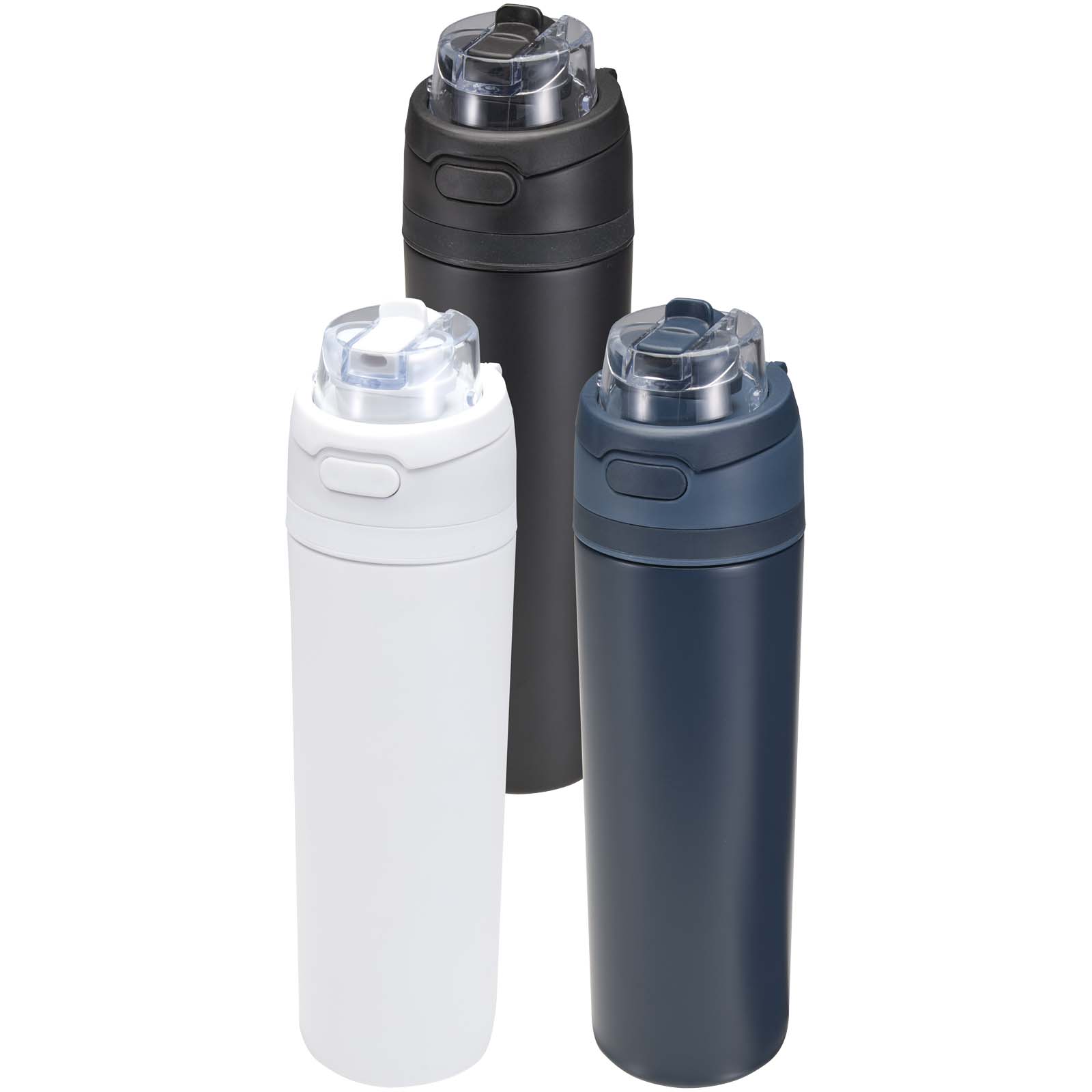 Theron 800 ml RCS-Wasserflasche aus recyceltem, einwandigem Edelstahl mit Multifunktionsdeckel und Klappstrohhalm 10 Theron 800 ml RCS-Wasserflasche aus recyceltem, einwandigem Edelstahl mit Multifunktionsdeckel und Klappstrohhalm – Bild 8