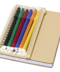Squiggle B6 Notizbuch mit festem Einband und Marker-Set