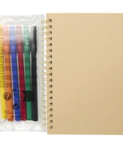 Squiggle B6 Notizbuch mit festem Einband und Marker-Set natur 7 Squiggle B6 Notizbuch mit festem Einband und Marker-Set natur – Bild 2