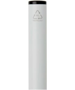 Verton-Kugelschreiber aus recyceltem Aluminium mit Drehmechanik und Hülse (blaue Tinte) – Bild 3