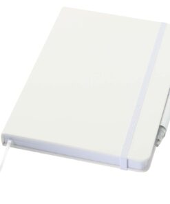 Set aus einem Notizbuch „Spectrum A5“ aus Recyclingpapier und einem Kugelschreiber