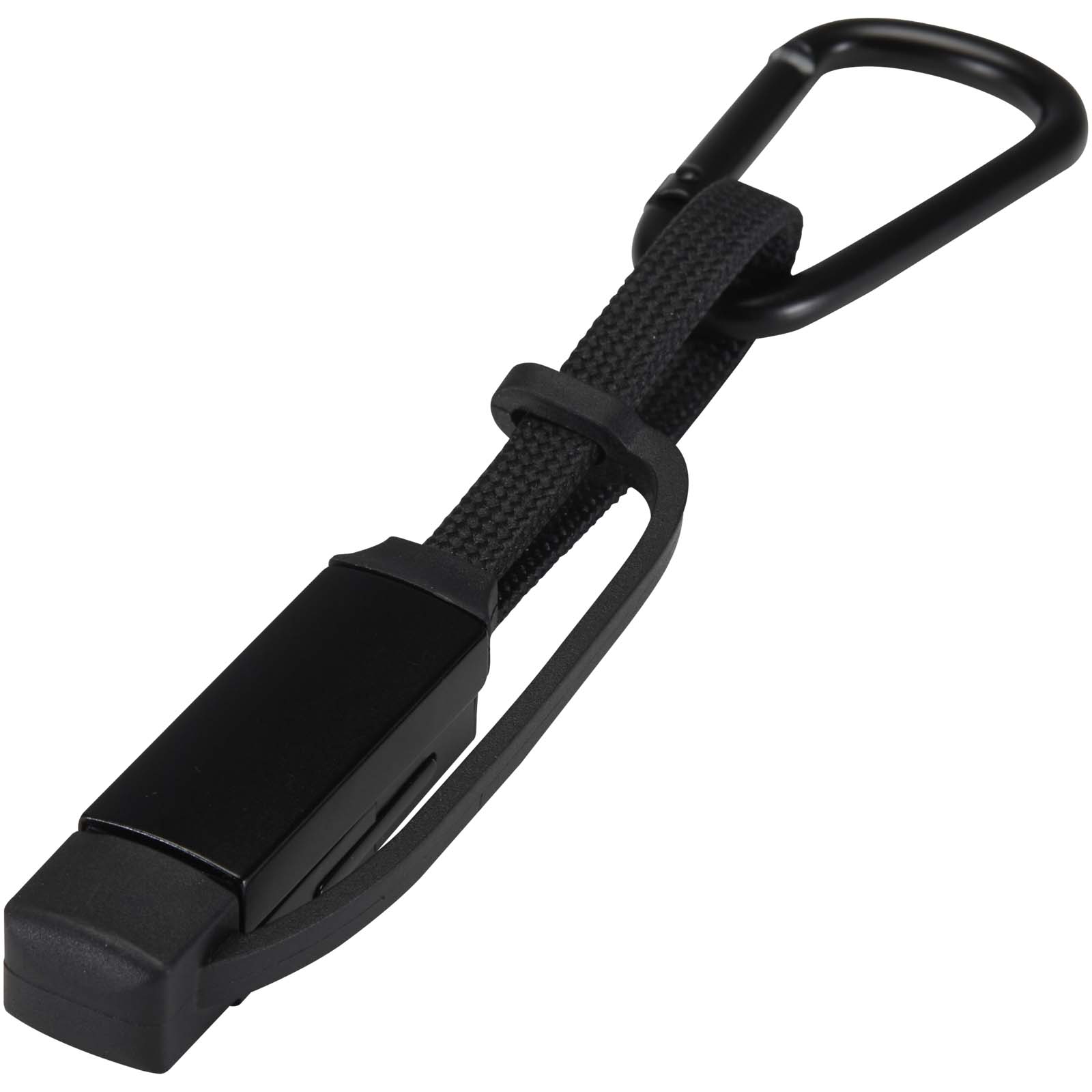 Algieba 65 W 5-in-1-Ladekabel aus recyceltem Aluminium mit Karabinerhaken schwarz 5 Algieba 65 W 5-in-1-Ladekabel aus recyceltem Aluminium mit Karabinerhaken schwarz – Bild 3