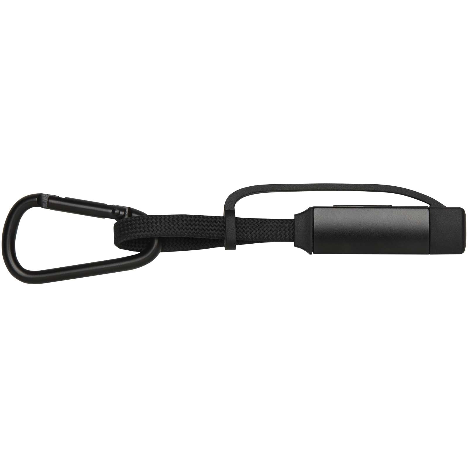Algieba 65 W 5-in-1-Ladekabel aus recyceltem Aluminium mit Karabinerhaken schwarz 4 Algieba 65 W 5-in-1-Ladekabel aus recyceltem Aluminium mit Karabinerhaken schwarz – Bild 2