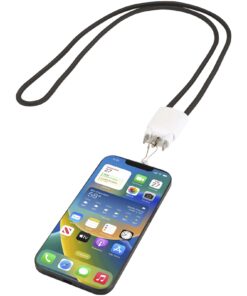 Ion 65 W 5-in-1-Ladekabel mit Lanyard aus recyceltem Kunststoff weiss 10 Ion 65 W 5-in-1-Ladekabel mit Lanyard aus recyceltem Kunststoff weiss – Bild 4