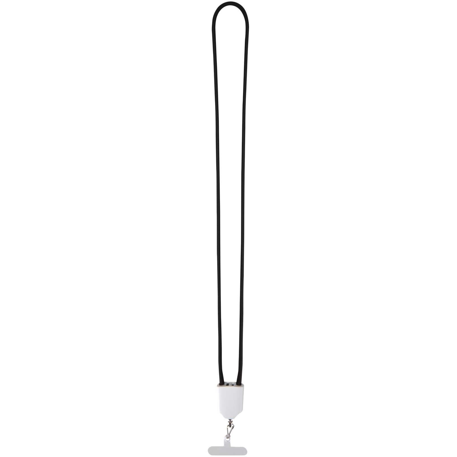 Ion 65 W 5-in-1-Ladekabel mit Lanyard aus recyceltem Kunststoff weiss 4 Ion 65 W 5-in-1-Ladekabel mit Lanyard aus recyceltem Kunststoff weiss – Bild 2