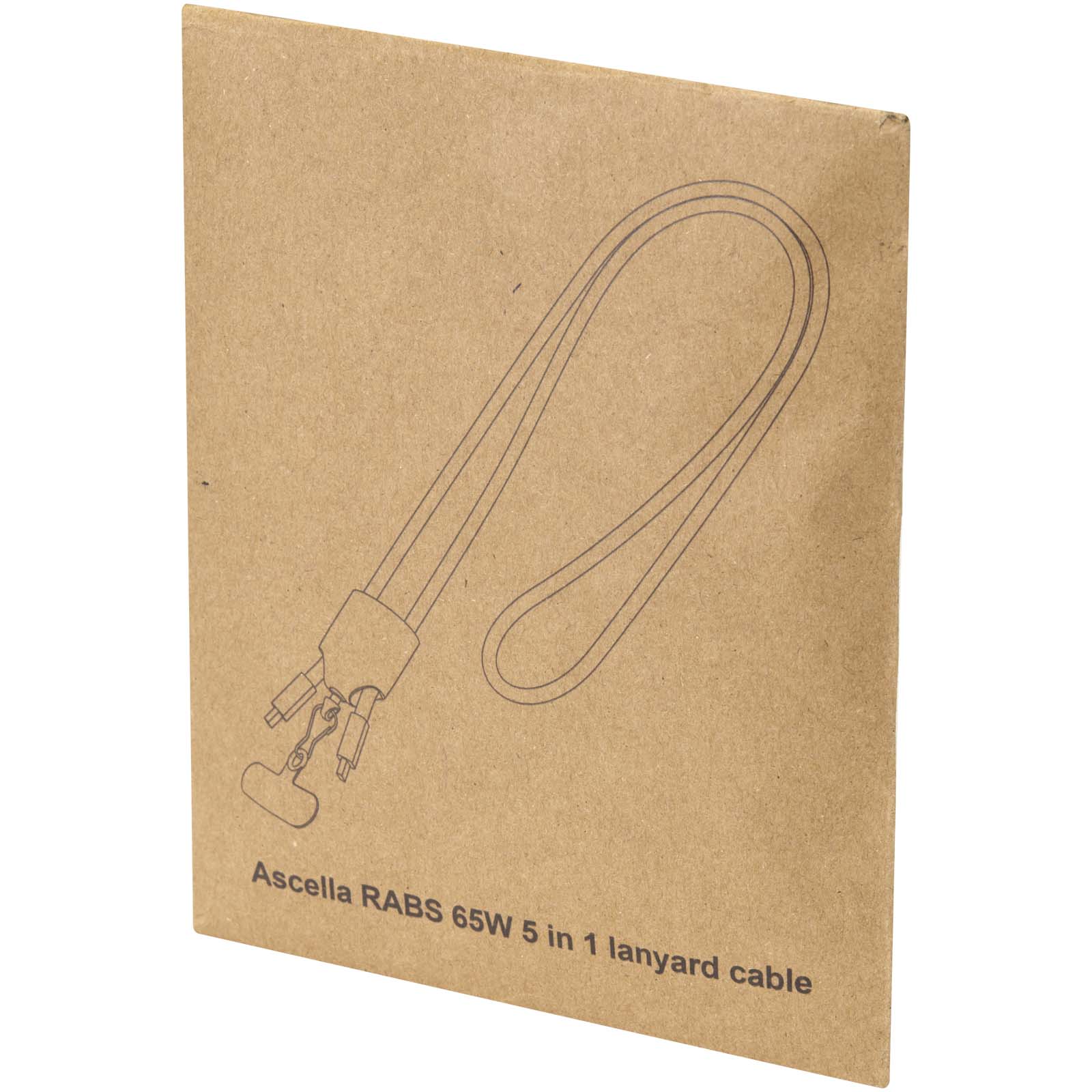 Ion 65 W 5-in-1-Ladekabel mit Lanyard aus recyceltem Kunststoff weiss 7 Ion 65 W 5-in-1-Ladekabel mit Lanyard aus recyceltem Kunststoff weiss – Bild 5