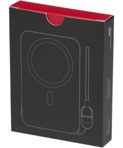 SMART 5000-mAh-Powerbank aus recyceltem Kunststoff mit Magnetverschluss und Trageband schwarz 13 SMART 5000-mAh-Powerbank aus recyceltem Kunststoff mit Magnetverschluss und Trageband schwarz – Bild 6