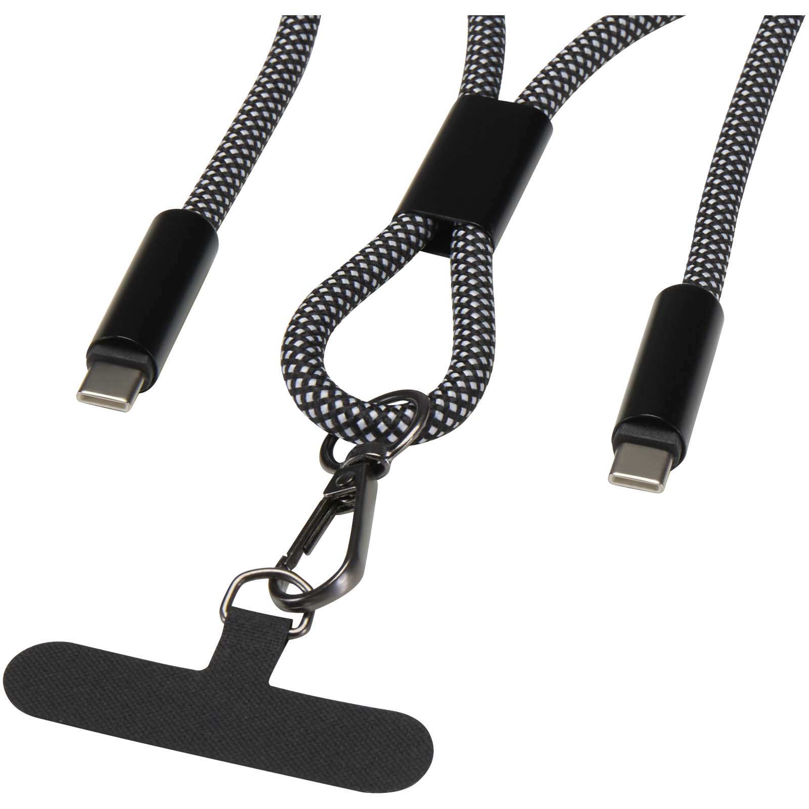 SMART 65-W-RPET-Ladekabel mit Trageband schwarz 6 SMART 65-W-RPET-Ladekabel mit Trageband schwarz – Bild 4