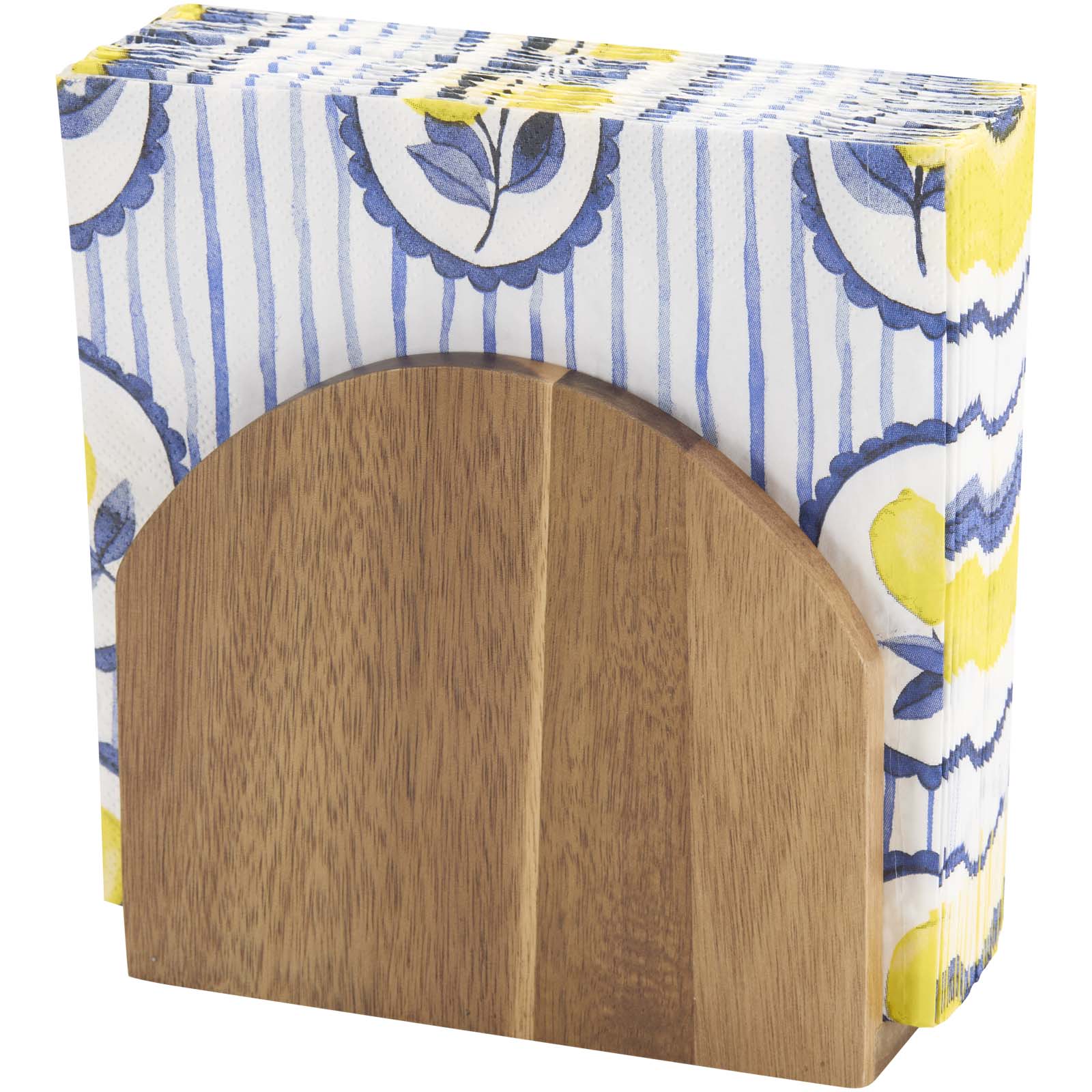 Serviettenhalter aus Akazienholz holz 3 Serviettenhalter aus Akazienholz