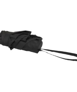 Jill 19" – zusammenklappbarer, kompakter 5-teiliger RPET-Regenschirm schwarz 8 Jill 19" – zusammenklappbarer, kompakter 5-teiliger RPET-Regenschirm schwarz – Bild 3