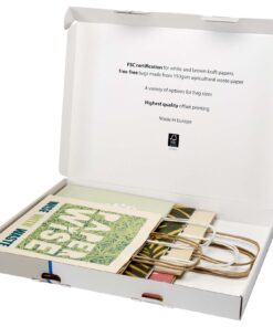 Musterbox mit Tüten aus Kraftpapier und landwirtschaftlichen Reststoffen weiss 7 Musterbox mit Tüten aus Kraftpapier und landwirtschaftlichen Reststoffen weiss – Bild 2