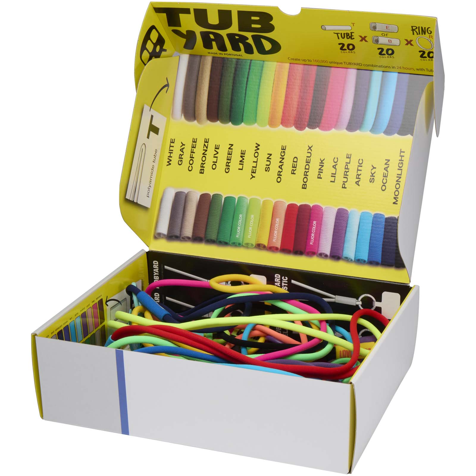 Musterbox mit Tubyard Lanyards weiss 5 Musterbox mit Tubyard Lanyards weiss – Bild 3