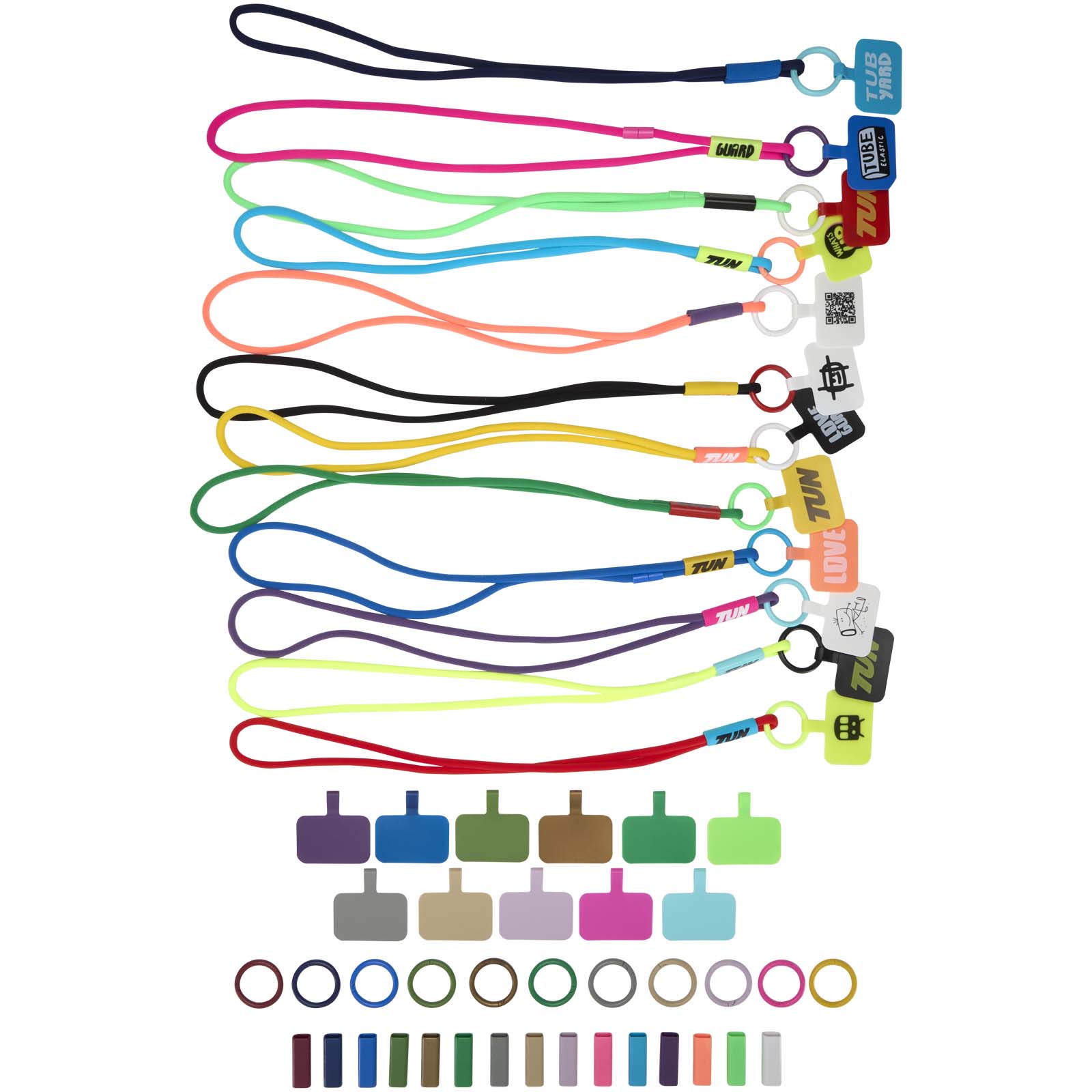 Musterbox mit Tubyard Lanyards weiss 6 Musterbox mit Tubyard Lanyards weiss – Bild 4