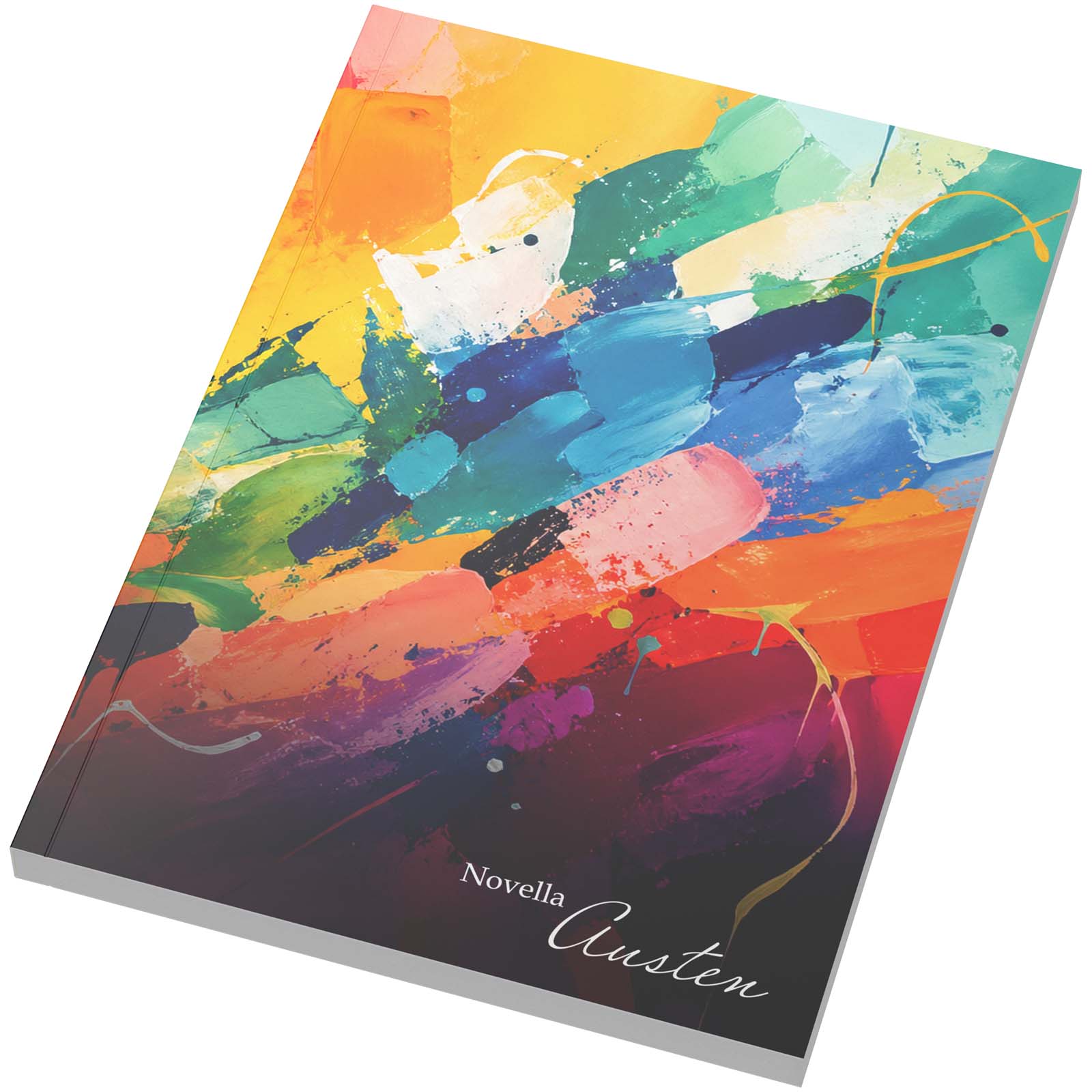 Novella Austen Notizbuch im A5-Format mit Softcover – 100 linierte Blätter weiss 3 Novella Austen Notizbuch im A5-Format mit Softcover – 100 linierte Blätter