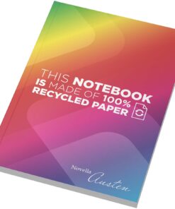 Novella Austen A5-Notizbuch mit Softcover aus Recyclingpapier – 100 linierte Blätter