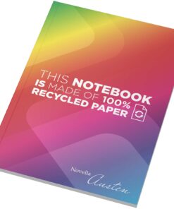 Novella Austen A5-Notizbuch aus Recyclingpapier mit Softcover – 50 linierte Blätter