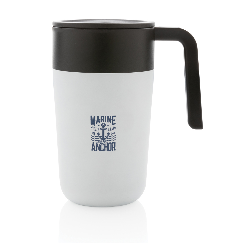 GRS recycelte PP und Stainless Steel Tasse mit Griff 5 GRS recycelte PP und Stainless Steel Tasse mit Griff – Bild 3