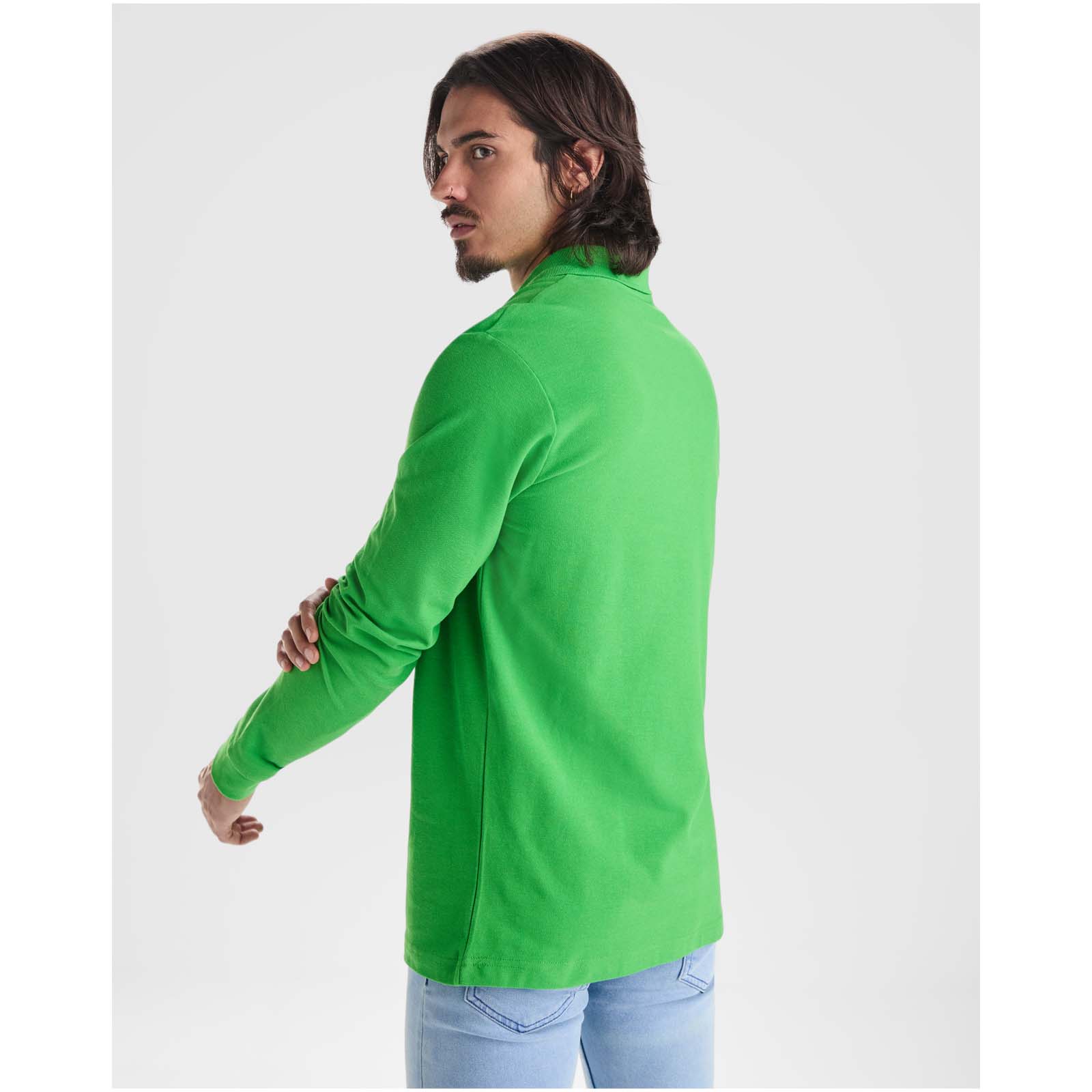 Estrella 220 g/m² Langarm Poloshirt für Herren 7 Estrella 220 g/m² Langarm Poloshirt für Herren – Bild 5