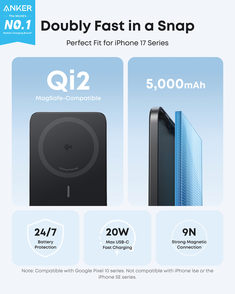Anker Nano Wireless 5.000 Powerbank 15W MagGo Slim Qi 2.0 7 Anker Nano Wireless 5.000 Powerbank 15W MagGo Slim Qi 2.0 – Bild 5