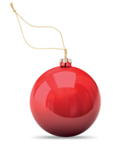 Alternative view of Weihnachtskugel Sublimation HAPPY BALL