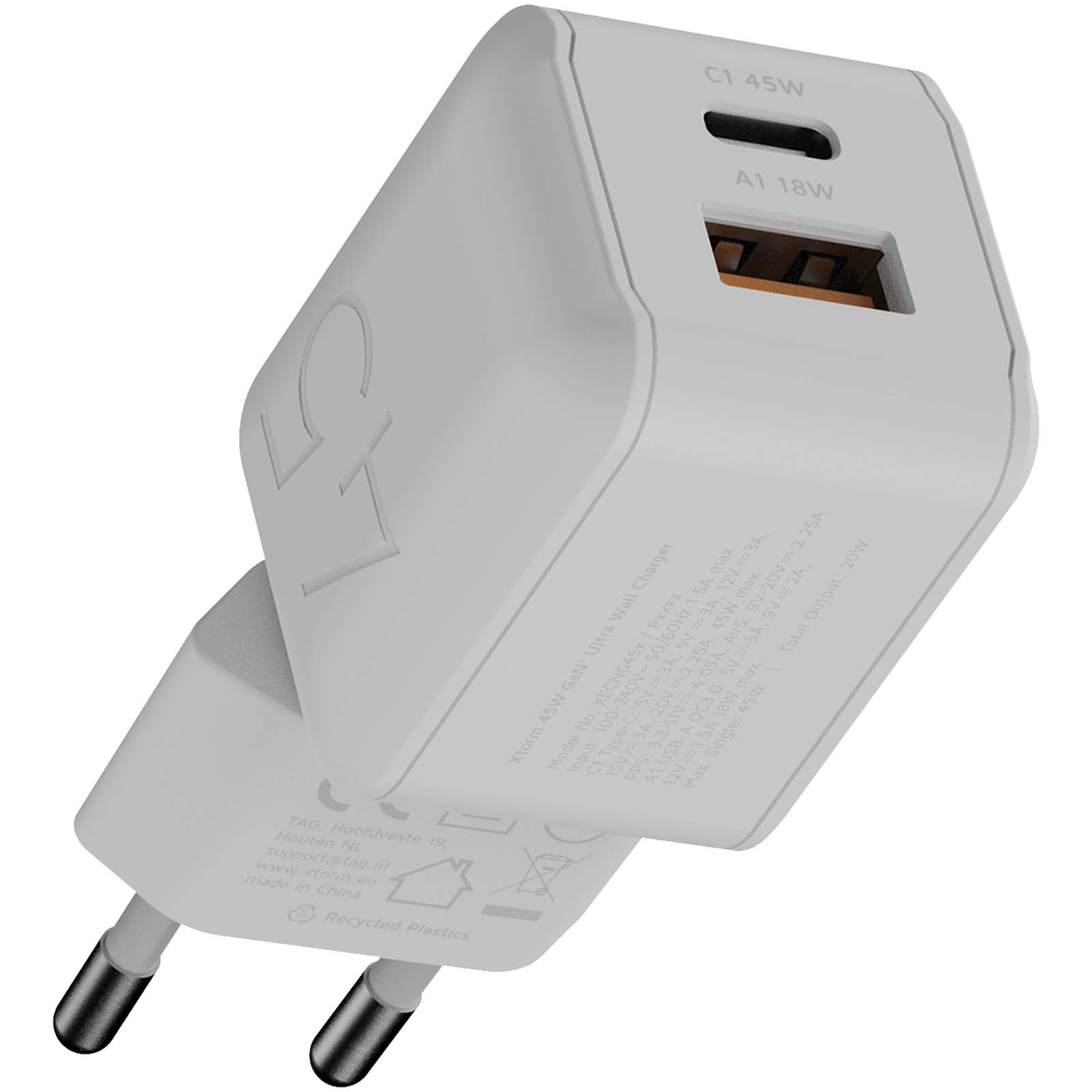 Xtorm 45 W NextGen Wandladegerät weiss 6 Xtorm 45 W NextGen Wandladegerät weiss – Bild 4