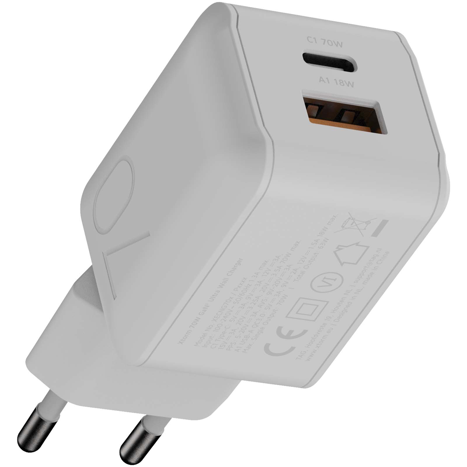 Xtorm 70 W NextGen Wandladegerät weiss 5 Xtorm 70 W NextGen Wandladegerät weiss – Bild 3