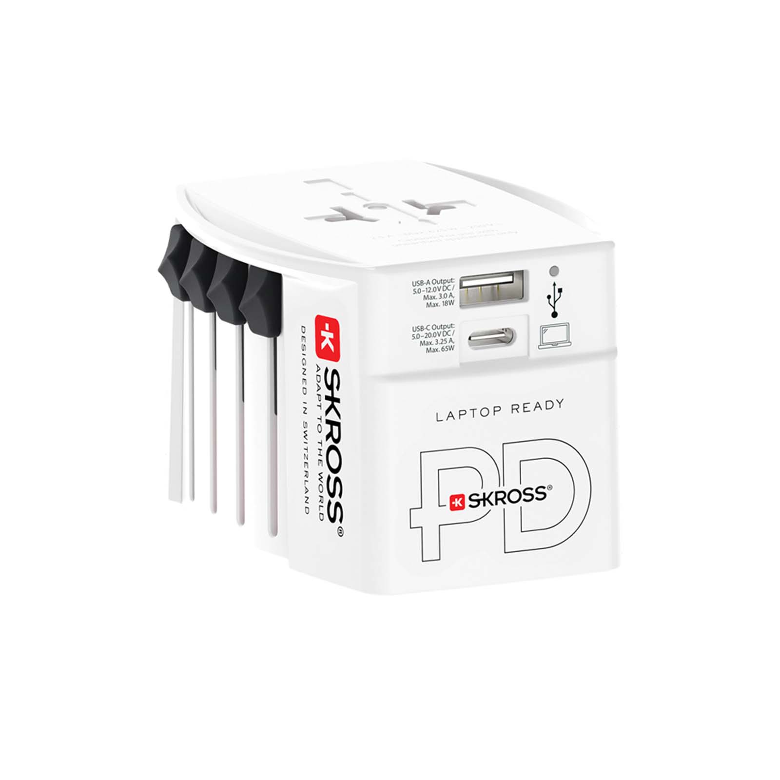 SKROSS® MUV AC65PD Reiseadapter mit USB-C Kabel weiss 5 SKROSS® MUV AC65PD Reiseadapter mit USB-C Kabel weiss – Bild 3