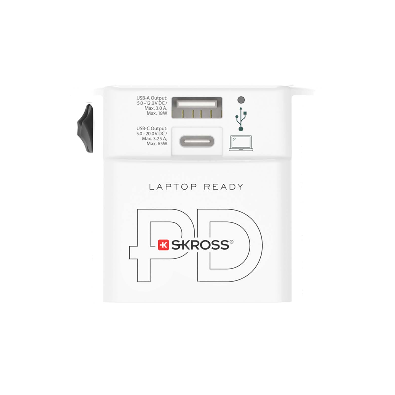 SKROSS® MUV AC65PD Reiseadapter mit USB-C Kabel weiss 6 SKROSS® MUV AC65PD Reiseadapter mit USB-C Kabel weiss – Bild 4