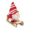 Wichtel auf Holzschlitten FROSTY SLEIGH 1 Wichtel auf Holzschlitten