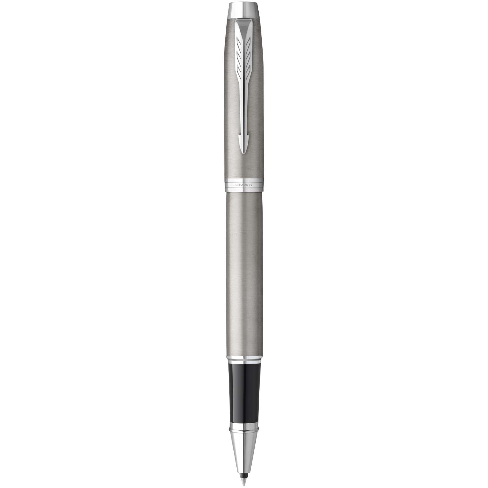 Parker IM Essentials Rollerball und Kugelschreiber Set – silber schwarz 4 Parker IM Essentials Rollerball und Kugelschreiber Set – silber schwarz – Bild 2