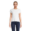SARA WOMEN'S RIBBED T-SHIRT SARA 1 SARA WOMEN'S RIBBED T-SHIRT