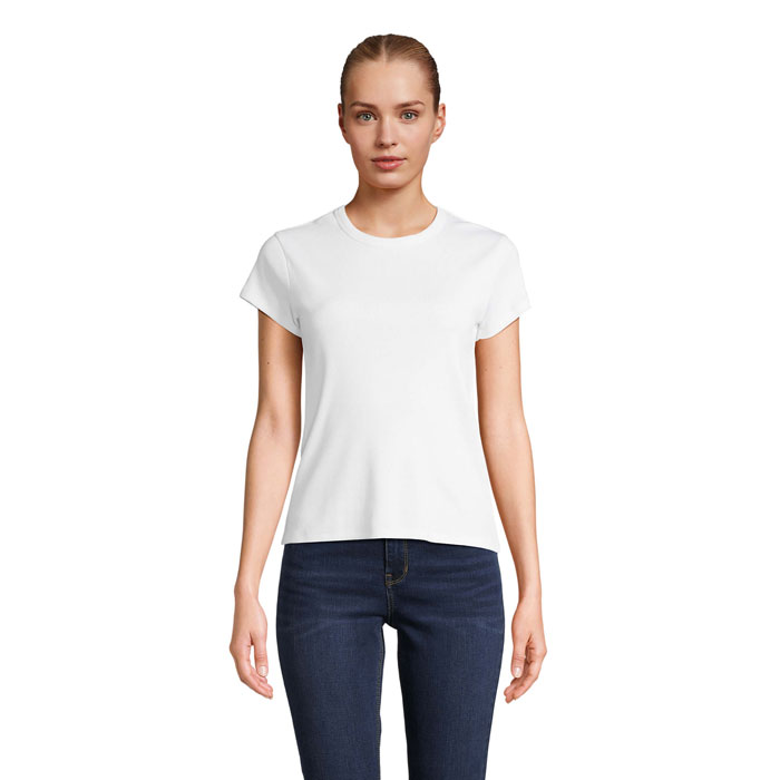 SARA WOMEN'S RIBBED T-SHIRT SARA 3 SARA WOMEN'S RIBBED T-SHIRT